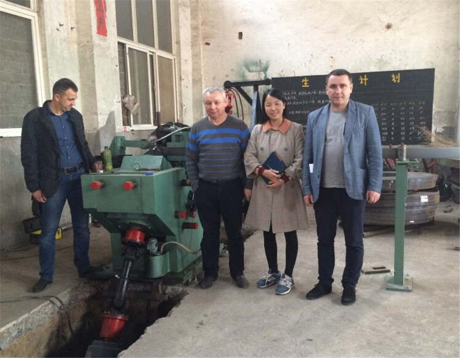 Ukraine customers visited our factory 